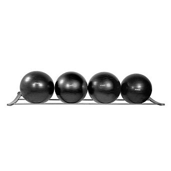 Power Systems Stability Ball Rack Wall-Mount Stand Holds 4 Exercise Balls