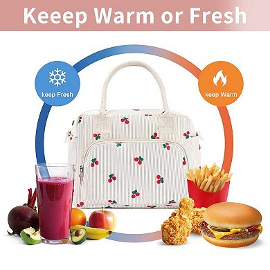Cute Insulated Lunch Tote for Women Work Picnic