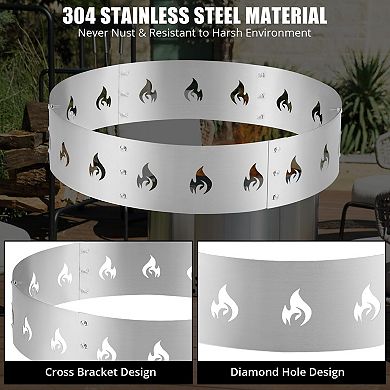 ANIXOL Stainless Steel Fire Pit Stand