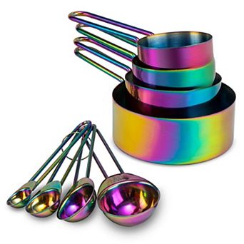 8 pc Stainless Steel Measuring Set Kitchen Baking Tools