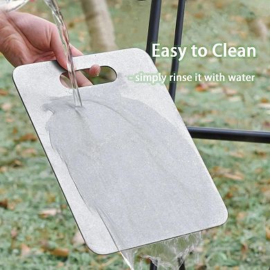 3 pieces Pure Titanium Double-Sided Cutting Boards Dishwasher Safe Metal M L XL