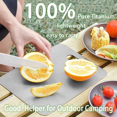 3 pieces Pure Titanium Double-Sided Cutting Boards Dishwasher Safe Metal M L XL