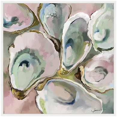Sylvie Oyster Roast 2 Framed Canvas by Mary Sparrow