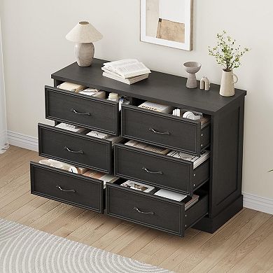 ANIXOL Wood Drawer Bedside Table Storage Cabinet