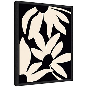Sylvie Minimal Blooms Framed Canvas by Alicia Bock