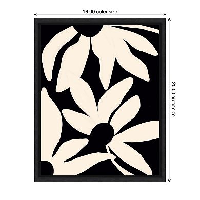 Sylvie Minimal Blooms Framed Canvas by Alicia Bock