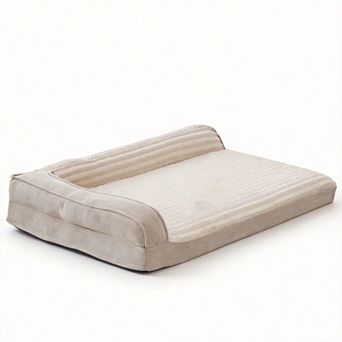 Dog Bed Waterproof Egg Foam Sofa L-Bolster Washable Removable Cover Non-Slip