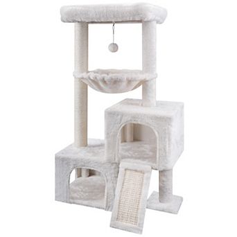 37.4" Cat Tree Tower Condo Activity Center Perch Hammock Balls