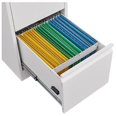 Vertical Steel Filing Cabinet with 4 Locking Drawers