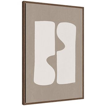 Organic Figures No. 1 by Gabrielly Guedes Framed Canvas Wall Art Print