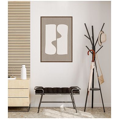 Organic Figures No. 1 by Gabrielly Guedes Framed Canvas Wall Art Print