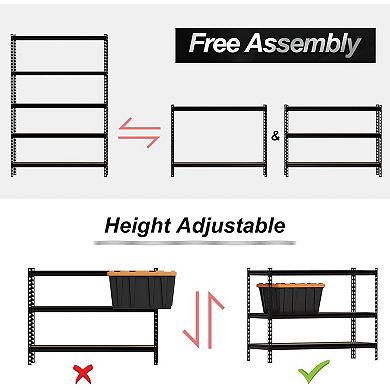 5 Tier Heavy Duty Garage Storage Shelving Unit