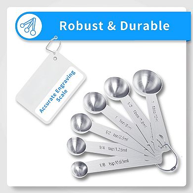 13-piece Stainless Steel Measuring Set Coffee Scoop Kitchen Tool