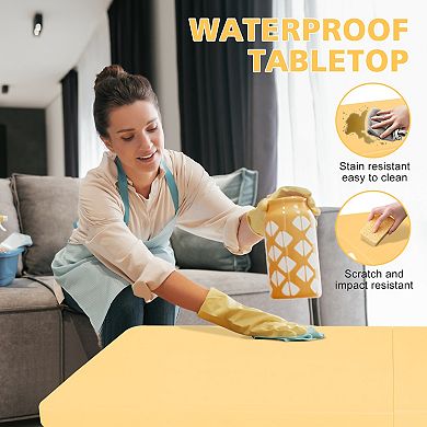 WOW PIONEER Portable Folding Table Indoor Outdoor Heavy Duty Camping Dining Utility