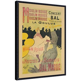 Moulin Rouge La Goulue by The Art Institute of Chicago Framed Canvas Wall Art Print