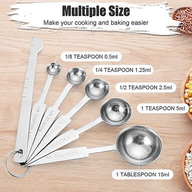 11-piece Stainless Steel Measuring Cups Spoons Set with Leveler