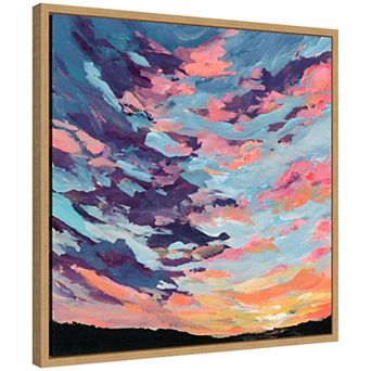 Sylvie Sunset Study Framed Canvas by Emily Kenney