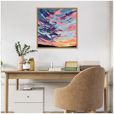 Sylvie Sunset Study Framed Canvas by Emily Kenney