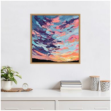 Sylvie Sunset Study Framed Canvas by Emily Kenney