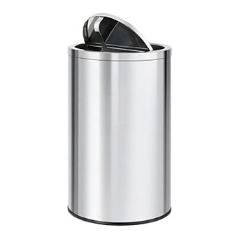13 Gal Stainless Steel Kitchen Trash Can with Swing Lid