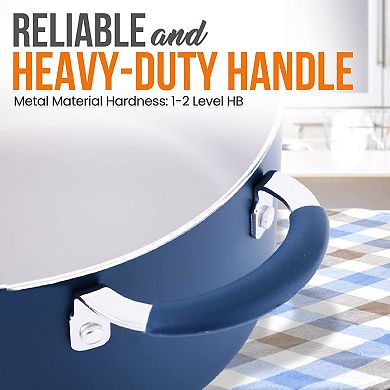 NutriChef Dutch Oven Pot with Lid - Non-Stick