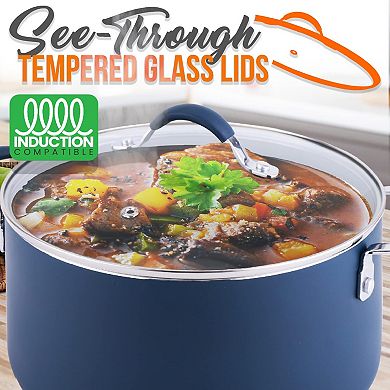 NutriChef Dutch Oven Pot with Lid - Non-Stick