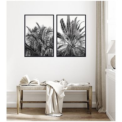 Palms No. 13 & No.15 2 Piece Framed Canvas Wall Art Set by Alicia Bock