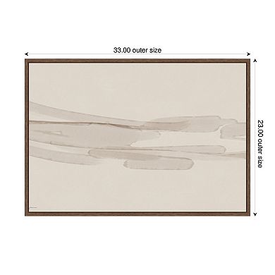 Neutral Tones by Gabrielly Guedes Framed Canvas Wall Art Print