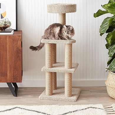 45.9" Cat Tree Multi-Level Climbing Tower for Indoor Cats and Kittens 7posts