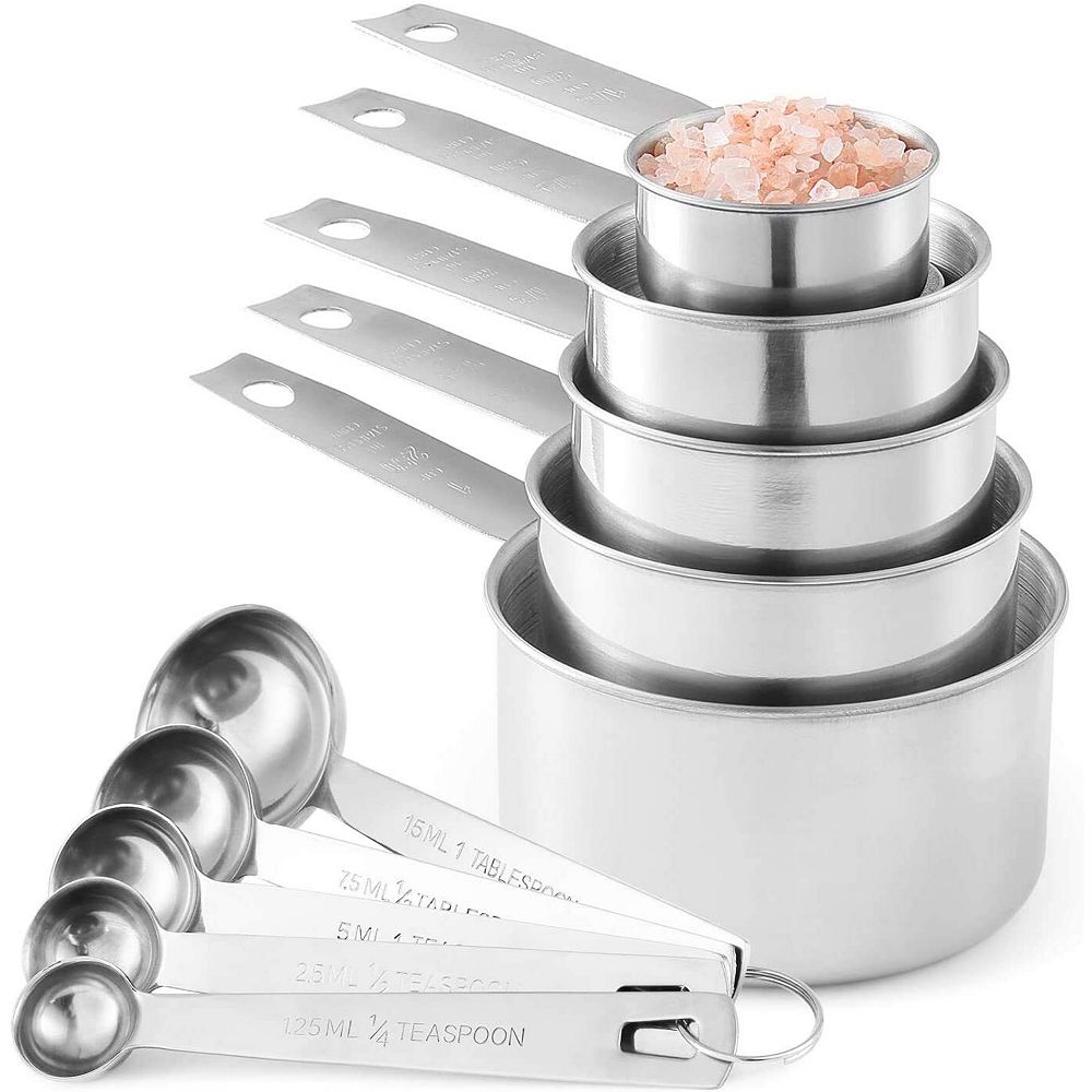 10-piece Stainless Steel Measuring Set