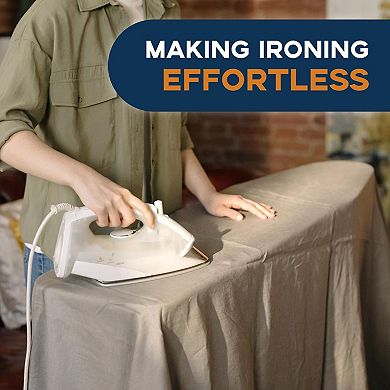 54"x13" Adjustable Ironing Board with Iron Rest, Heat-Resistant Cover