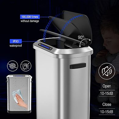 50L Smart automatic Trash Cans - Full Intelligent Sensor