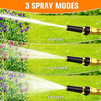 100 Ft Stainless Steel Garden Hose Free Flexible Heavy Duty