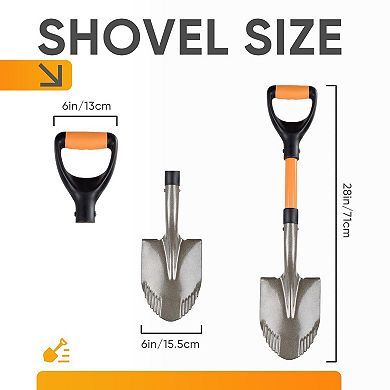 28" Small Garden Shovel for Digging Trenching D-Handle Round Point Soil