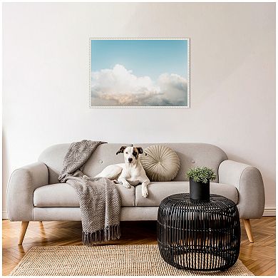Sylvie Clouds Framed Canvas by Alicia Abla