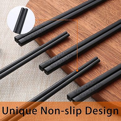 10 Pairs Fiberglass Chopsticks Reusable Dishwasher Safe