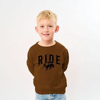 Ride Cowboy Arched - Youth Graphic Sweatshirt