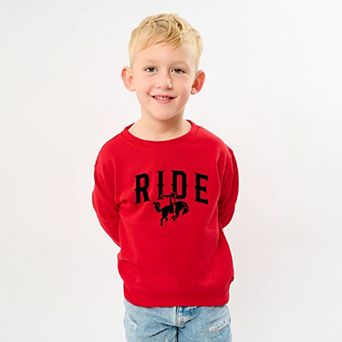 Ride Cowboy Arched - Youth Graphic Sweatshirt