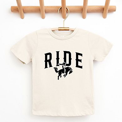 Ride Cowboy Arched - Youth Short Sleeve Graphic T-Shirt