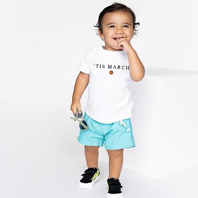 Tis March Typewriter - Toddler Short Sleeve Graphic T-Shirt