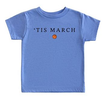 Tis March Typewriter - Toddler Short Sleeve Graphic T-Shirt