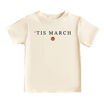 Tis March Typewriter - Toddler Short Sleeve Graphic T-Shirt