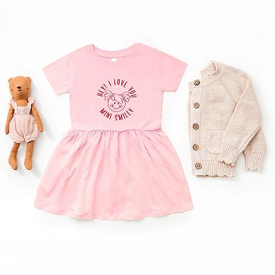 Mini Smiley Hey I Love You Circle - Infant Dress