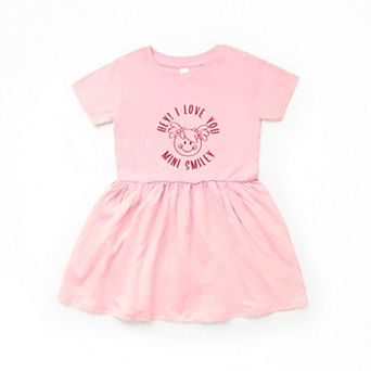 Mini Smiley Hey I Love You Circle - Infant Dress