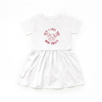 Mini Smiley Hey I Love You Circle - Infant Dress