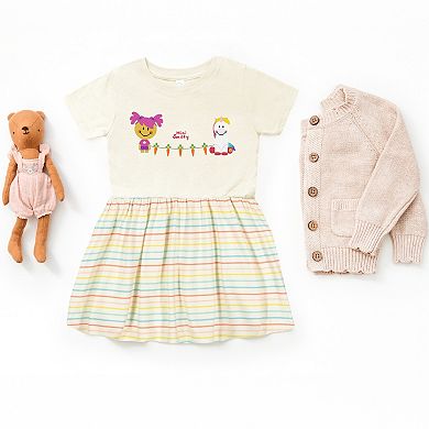 Mini Smiley Aria Carrot Garland - Infant Dress