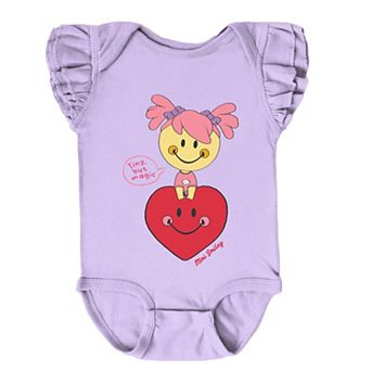Mini Smiley Tiny, But Magic - Baby Flutter Sleeve Bodysuit