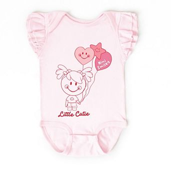 Mini Smiley Aria Balloons - Baby Flutter Sleeve Bodysuit