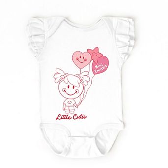 Mini Smiley Aria Balloons - Baby Flutter Sleeve Bodysuit