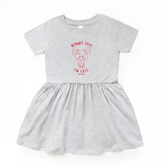 Mini Smiley Mommy Says I'm Cute - Infant Dress